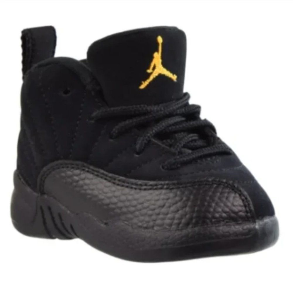 Jordan 12 Retro Black Taxi (TD) Toddler Shoes Retro Black Taxi 8C